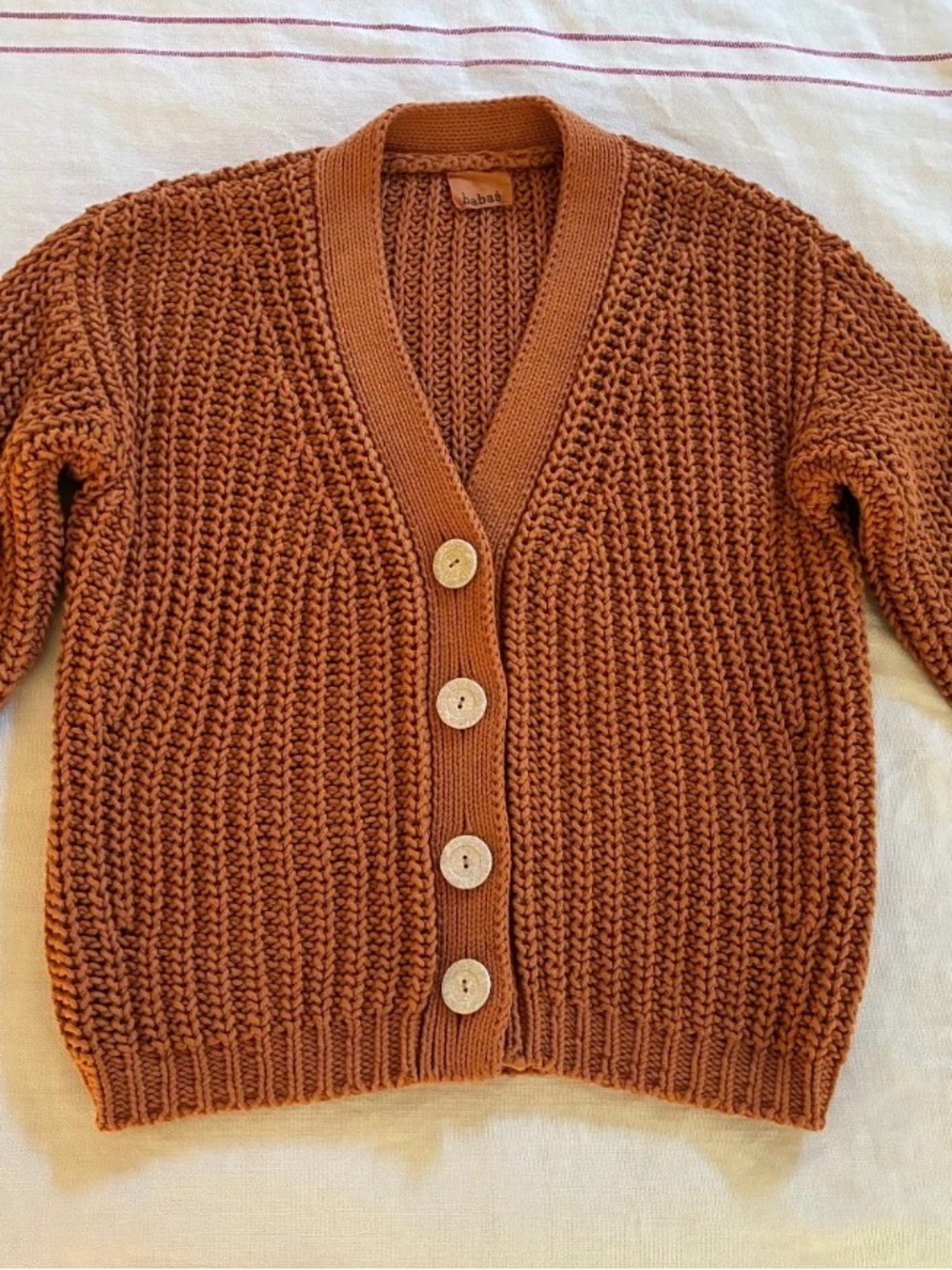 Babaa No 18 mini Spanish Cotton Terra Cardigan One Size